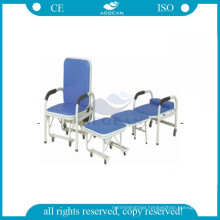 AG-AC004 medical patient metal accompany hospital folding multifunctional chairs